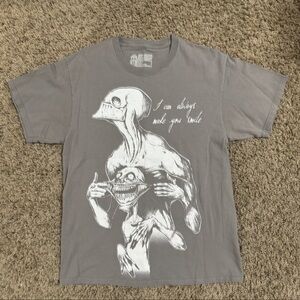 Y2K Dope Graphic Tee - Gray & White